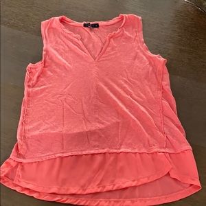 Coral tank top